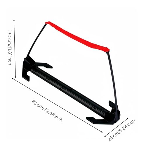 Milageto Adjustable Agility Hurdle PVC Bar Jump Set Portable for Kids