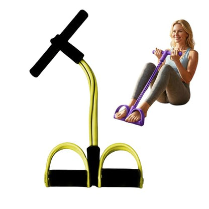 Multifunction Tension Rope, 2026 New Elastic Yoga Resistance Band, Pedal Resistance Bands with Handles, Exercise Bands Stretching Bands for Arm and Leg Workouts