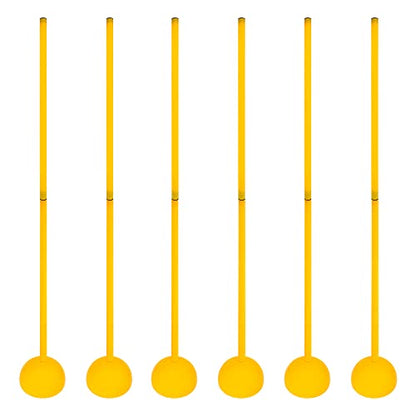 AGORA Sports Agility Training Sticks for Indoors & Turf for Soccer, Football, & More - Set of 6