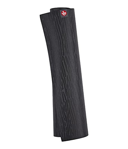 Manduka eKOLite Yoga Mat 71" - 4mm | Natural Rubber | Eco-Friendly | Soft Textured Surface | Natural Next-to-Skin Feel | 71 x 26 inches | Charcoal Grey - color: Charcoal, size: 79" x 24"
