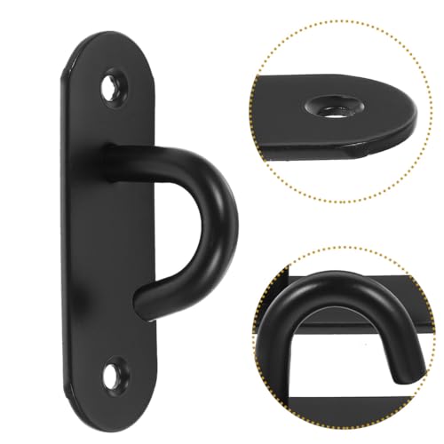 Resistance Band Wall Anchor and Heavy Duty Ceiling Hanger, Stainless Steel Exercise Strap Hook with Large Opening, 2pcs for Yoga, Home Gym, and Strength Training Mount