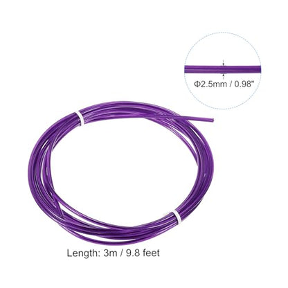 PATIKIL Speed Jump Rope Replacement Cable Professional Skipping Rope Steel Wire Replace for High Speed Jump Ropes - color: Purple