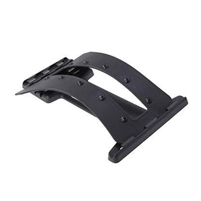 FOMIYES 2Pcs Lumbar Traction Stretching Device for Spine Relief Back Support Stretcher Durable Waist Relaxation Mat Black Enhance Flexibility Motion