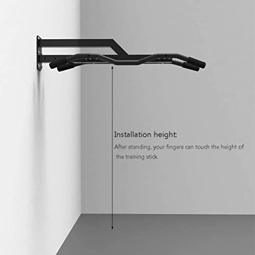 Heavy Duty Wall Mounted Pull Up Bar – Chin Up Bar/Pull Up Bar Multi Grip Wall Mount – Support Up to 660 lbs