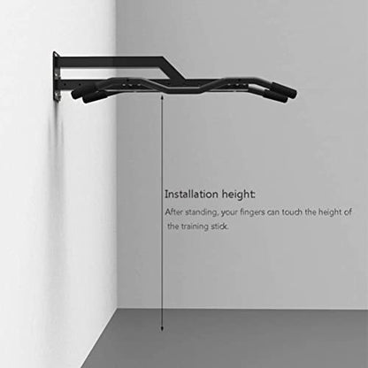 Heavy Duty Wall Mounted Pull Up Bar – Chin Up Bar/Pull Up Bar Multi Grip Wall Mount – Support Up to 660 lbs