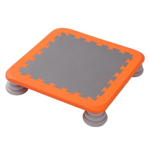 Mini Trampoline for Toddlers, Kids Tranpoline Indoor/Outdoor with Silent Non-Slip Base for Toddlers Ages 3-12, Toddler Small Fitness Rebounder Game,Orange