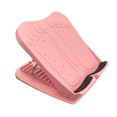Vaveren Slant Board Calf Stretcher Incline Board Ankle Stretcher with Massage Multi Ffunctional Lightweight Aid Leg Exercise Machines, Pink