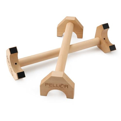 Pushup Stands - Wooden Push Up Bars Gym Gear Equipment with Anti-Slid Mat Workout Solid Exercise Women Men Portable Fitness