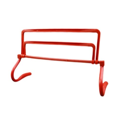 Colaxi Agility Hurdle,Agility Speed Training Equipment,Adjustable Height Jumping Bar Set for Foot Exercise Coaching Soccer - color: red