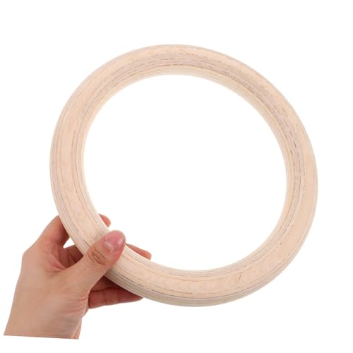 Toddmomy Gymnastic Rings with Adjustable Straps Non Slip Suspension Workout Rings for Full Body Training Durable Reliable Fitness for Home Gym Exercise