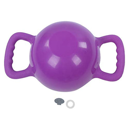 Water Filled Kettlebells, Adjustable Fitness Kettlebells for Home Workout, 1.2-12lb Water Adjustable Weight with Non - Slip Handle for Yoga Pilates Strength Training - color: Violet