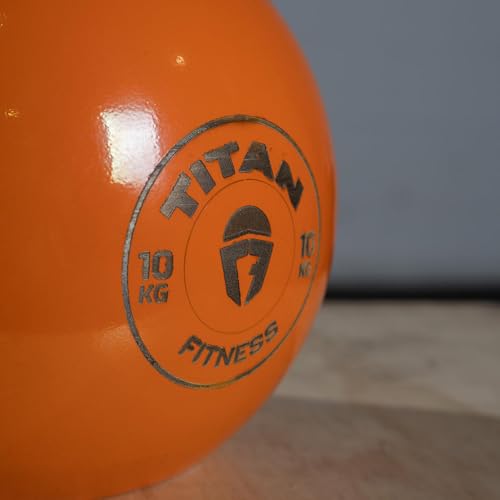 Titan Fitness Competition Kettlebell, Single Piece Casting, KG Markings, Full Body Workout - size: 22.0 Pounds
