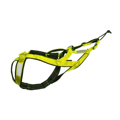 Pulling Harness,Nylon Dog Running Harness with Reflective Tape,Water Prevention Sled Reins for Exercise,Bikejoring,Skijoring,Puppy Sledding(XL,Black)