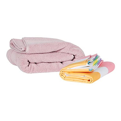 Dock & Bay Beach Towel - Quick Dry, Sand Free - Compact, Lightweight - 100% Recycled - Includes Bag - Summer - Unicorn Waves - Large (160x90cm, 63x35)