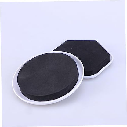 Artibetter 16pcs Heavy Furniture Moving Pads Circle Hexagon Sliders Core Sliders for Carpet Wood Laminate Floors Furniture Coasters