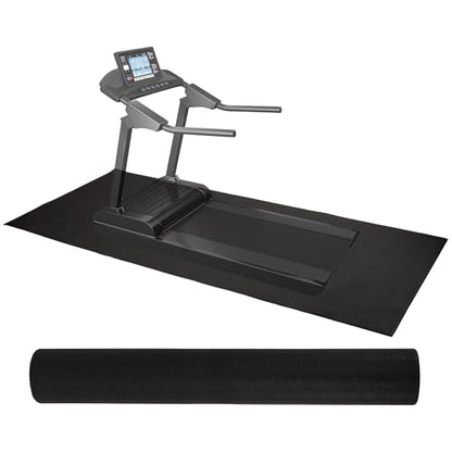 BalanceFrom High-Density Gym Equipment Floor Mat, 1/4-Inch Thick PVC – Non-Slip Flooring for Treadmill, Stationary Bike, Elliptical Trainer, Weight Bench, and Heavy Exercise Machines