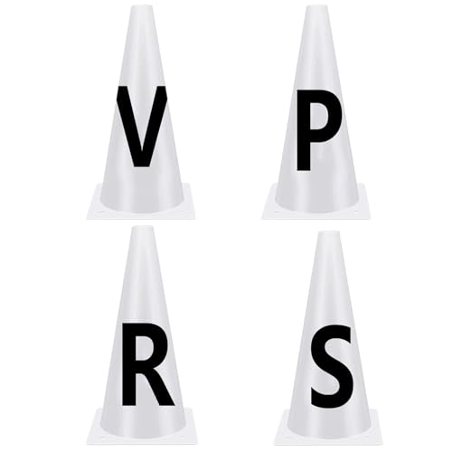 Horse Dressage Cones - Dressage Markers Equipment, Horse Training Sports Cone with Letters | Dressages Letters, Durable PP Material, Equestrian Athletes Events, 23x14cm