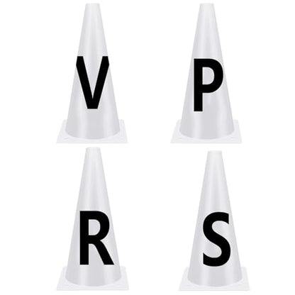Horse Dressage Cones - Dressage Markers Equipment, Horse Training Sports Cone with Letters | Dressages Letters, Durable PP Material, Equestrian Athletes Events, 23x14cm
