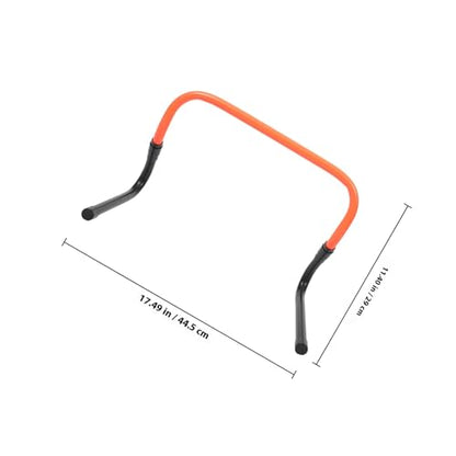 minkissy Adjustable PVC Plastic Soccer Agility Speed Hurdle for Training, Foldable Football Speed Hurdles, 2-Level Height Track and Field Running Equipment