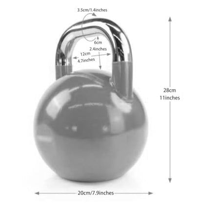 Kettle Bells Weight Men's Strength Training Competitive Kettlebell, Home Fitness Steel Dumbbell, Anti-Rolling Flat Bottom Design, Abdominal/arm Muscles(Purple-20kg)