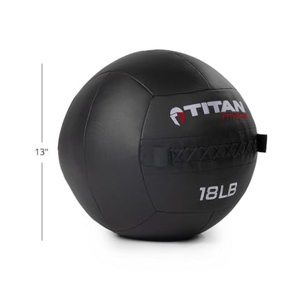 Titan Fitness Soft Shell Medicine Wall Ball, Cross-Texture Grip - size: Multipack, 18-30 lb