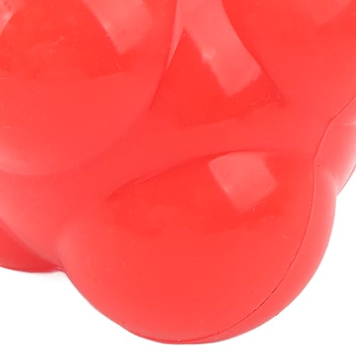 banapoy 6 Sided High Bounce React Ball, Silicone Random Leap Reflexs Training for Hand Eye Coordination Agility for Baseball Soccer Basketball Hockey