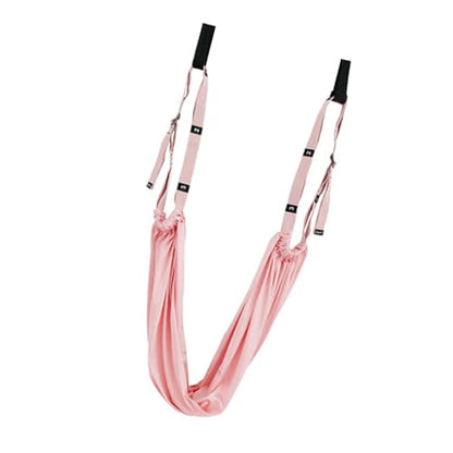 Keenso Door Leg Stretcher, Polyester Cotton Leg Stretching Strap with Door Loops, Elastic Stretch Band for Lower Back Training Handstand Practice Home Gym Dancers - color: Pink