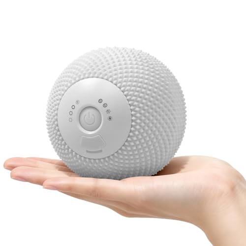 Heating Vibrating Massage Ball with 7 Modes & Memory Function for Myofascial Release, Deep Tissue and Trigger Point Muscle Therapy - Targets Back, Hip, Leg, Neck & Foot (Gray) - color: Gray