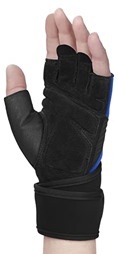 Harbinger Training Grip Wristwrap Weight Lifting Gloves, Unisex - size: Medium