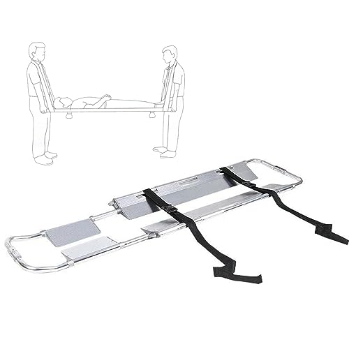 Portable Folding Spine Board Stretcher - Backboard for Camping, Outdoor Emerncy, and First Response - Lightweight Mcal S Stretcher for Quick Transport