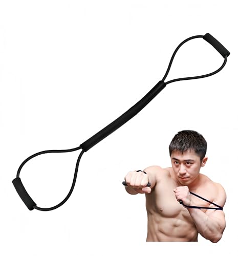 𝘀𝗮𝗻𝘀𝗲𝗻𝘄𝗮𝗻𝘄𝗼 Boxing Resistance Bands for Speed, Strength – Ideal for Fighters, Fitness Enthusiasts to Enhance Combat Techniques and Home Training with Varied Resistance Levels - color: Black