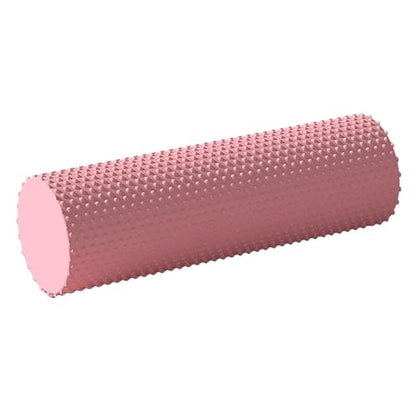 Foam Yoga Column - Solid Massage Roller - Foam Rollers for Muscle Massage for Barre and Fitness - Slimming and Muscle Recovery Tool - for Home, Gym, and Travel (Pink)