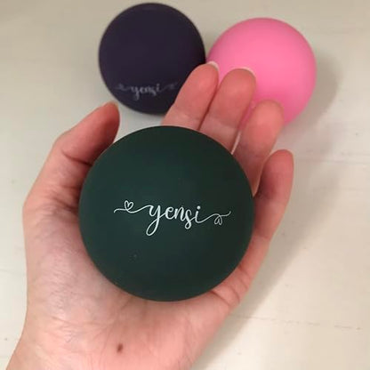 Silicone Massage Lacrosse Ball for Trigger Point Therapy, Muscle Knots, and Physical Therapy. Single Ball for Deep Tissue Massage and Myofascial Release. Latex-Free. (Purple Haze) - color: Purple Haze