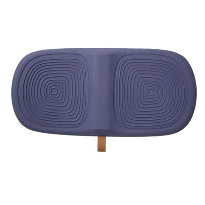 Ergonomic Wooden Balance Board, Anti-Fatigue Wobble Board, Anti-Slip Balance Board with PU Cushioned Top, Standing Desk Mats, Rocker Board, Office Accessories, Blue
