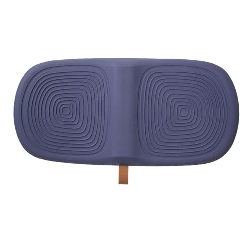 Ergonomic Wooden Balance Board, Anti-Fatigue Wobble Board, Anti-Slip Balance Board with PU Cushioned Top, Standing Desk Mats, Rocker Board, Office Accessories, Blue