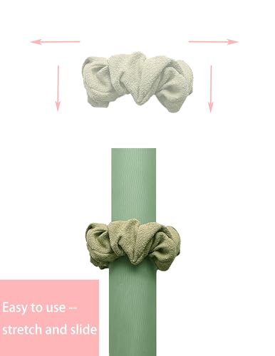 Yoga Mat Scrunchie - Holds Your Yoga Mat in Style - Durable & Elasticity Fabric - Fits All Standard Yoga Mats (mat not included) - color: Light Green