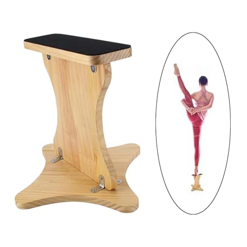 Cheerleading Balance Trainer, Wooden Cheer Flyer Stand Accessory, Versatile Athletic Balance Board, Improve Balance Flexibility Trainer for Sports Home Gym Flexibility Core Strength