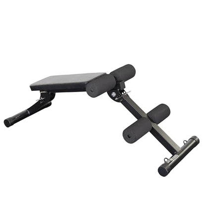 Body-Solid Best Fitness Ab Board (BFAB10B), 6-Pack Abs Machine Exercise Equipments for Strength Training Home Gym Workouts Bench