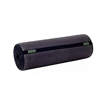Travel Roller® Deluxe Foam Roller *Black* with Free Online Instructional Videos & Poster, Original (12.5" x 4.3")
