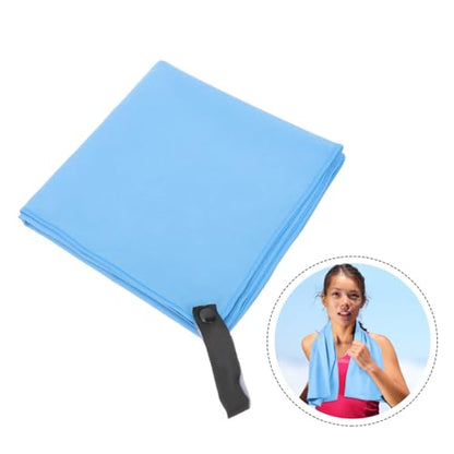Healifty Quick-Drying Sports Towel Superfine Fiber 40x80cm Sweat Absorbent Travel Gym Towel with Breathable Mesh Bag for Camping Yoga Outdoor Activities
