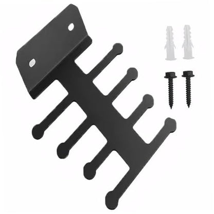 Gym Wall Storage, 4 Layers Heavy Duty Metal Gym Equipment Storage, Sapce-Saving Wall Mount Organizer, Non Slip Resistance Band Rack for Home Workout Equipment