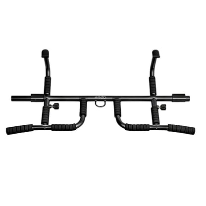 HANZO Doorway Pull Up Bar Set with Suspension Straps – Multi-Grip Chin Up Bar for Home Gym – No Screws, Strength Training Workout Bar, Door Gym Pullup Bar