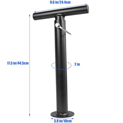 Adjustable Kettlebell Handle for Weight Plate, Heavy Duty Iron Construction, Fits Standard 2" Olympic Plates, DIY Kettlebell for Strength Training, CrossFit, Home Gym