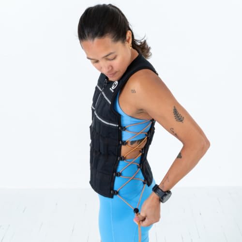Hyperwear HyperVest ELITE Adjustable Weighted Vest for Women and Men — Thin Steel Weights, Stretch CORDURA Fabric — Weight Vest for Walking, Running, Strength Training - size: Small 10 Pounds Black