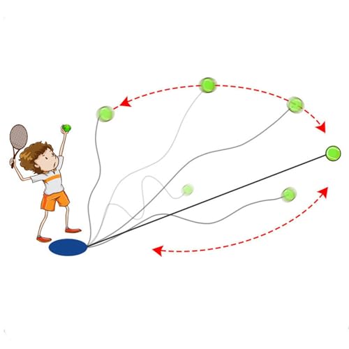 Tennis Trainer | Reaction Bounce Tool | Self Tennis Practice Ball with String | for Adults Kids Dogs Party Yard Home Outdoor Training Court