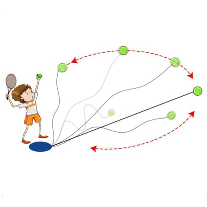 Tennis Trainer | Reaction Bounce Tool | Self Tennis Practice Ball with String | for Adults Kids Dogs Party Yard Home Outdoor Training Court