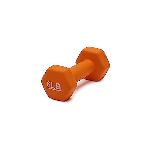 Amazon Basics Neoprene Dumbbell Hand Weights for Exercise and Muscle Toning - style: 6 Pound, Pair