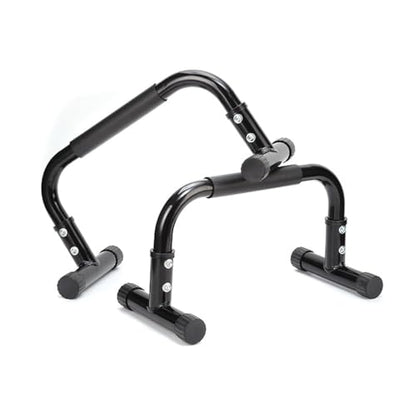 Parallettes Bars,Push Up Bar For Floor L-sit & Dip, Heavy-Duty No Wobbling Parallel Bars Stand For Handstands, Gymnastics Workout Stands Dip Bars for Home Calisthenics Equipment, Black