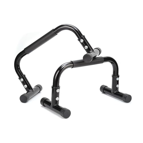 Parallettes Bars,Push Up Bar For Floor L-sit & Dip, Heavy-Duty No Wobbling Parallel Bars Stand For Handstands, Gymnastics Workout Stands Dip Bars for Home Calisthenics Equipment, Black