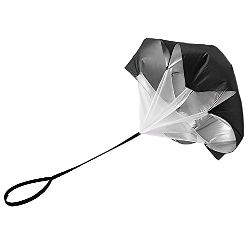 Resistance Parachute Running Speed Training, 57 in Speed Chute with Carry Bag,Resistance Running Parachute for Football Training Kids/Adults(Color:Black) - color: Black